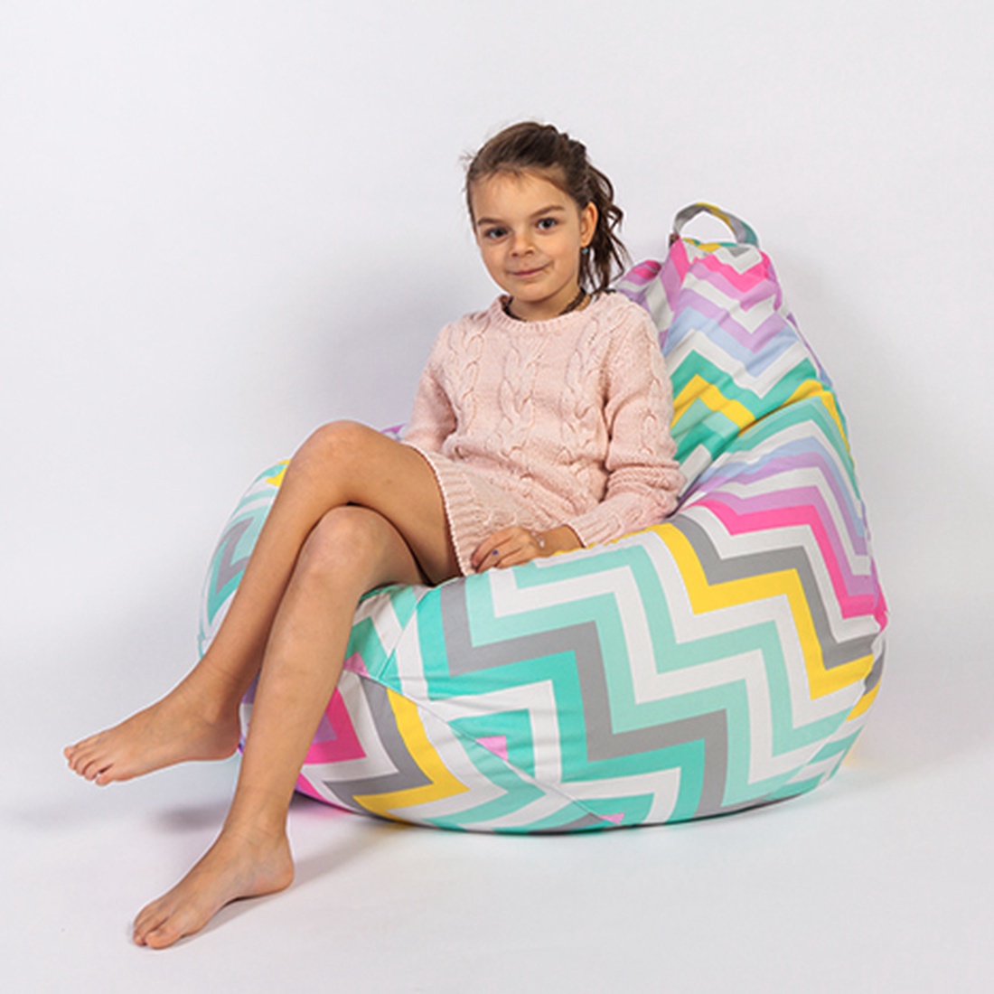 Fotoliu puf ZigZag Amira - casă & stil de viață - mobilier artizanal - fotoliu puf bean bag - Artynos.ro