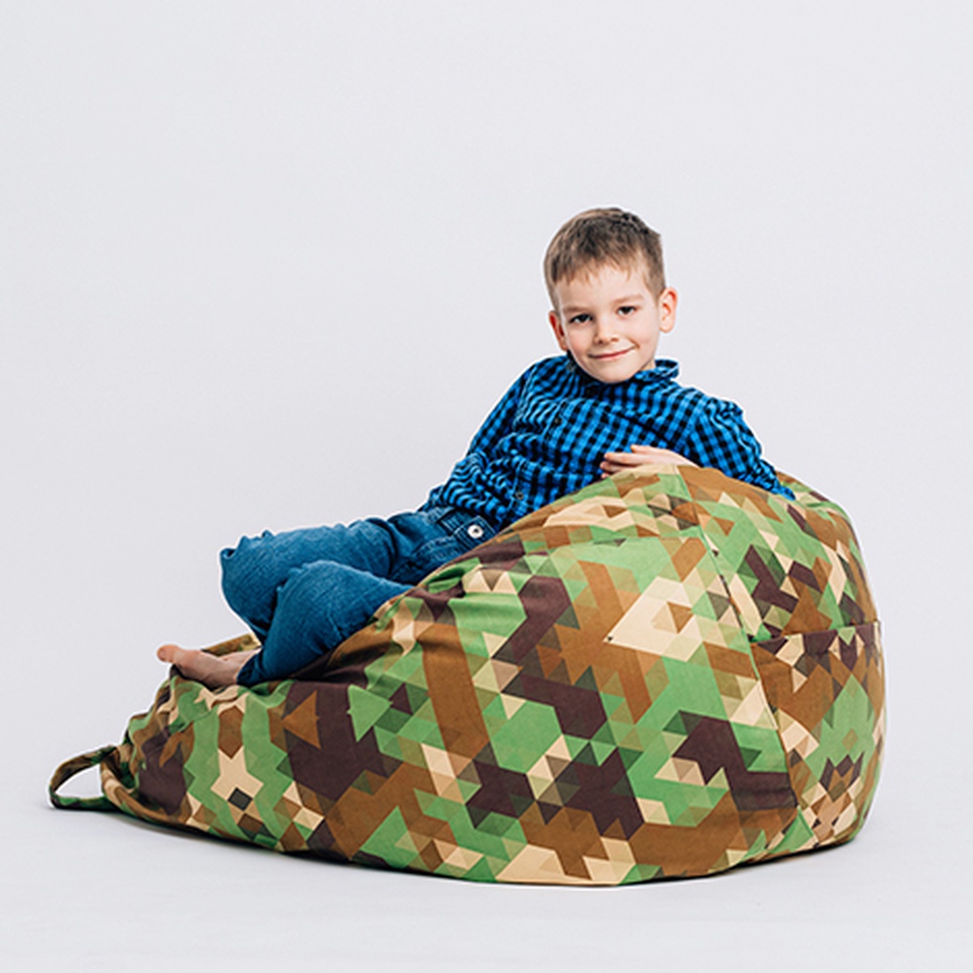 Fotoliu puf Military - accesorii locuință - mobilier artizanal - fotoliu puf bean bag - Artynos.ro