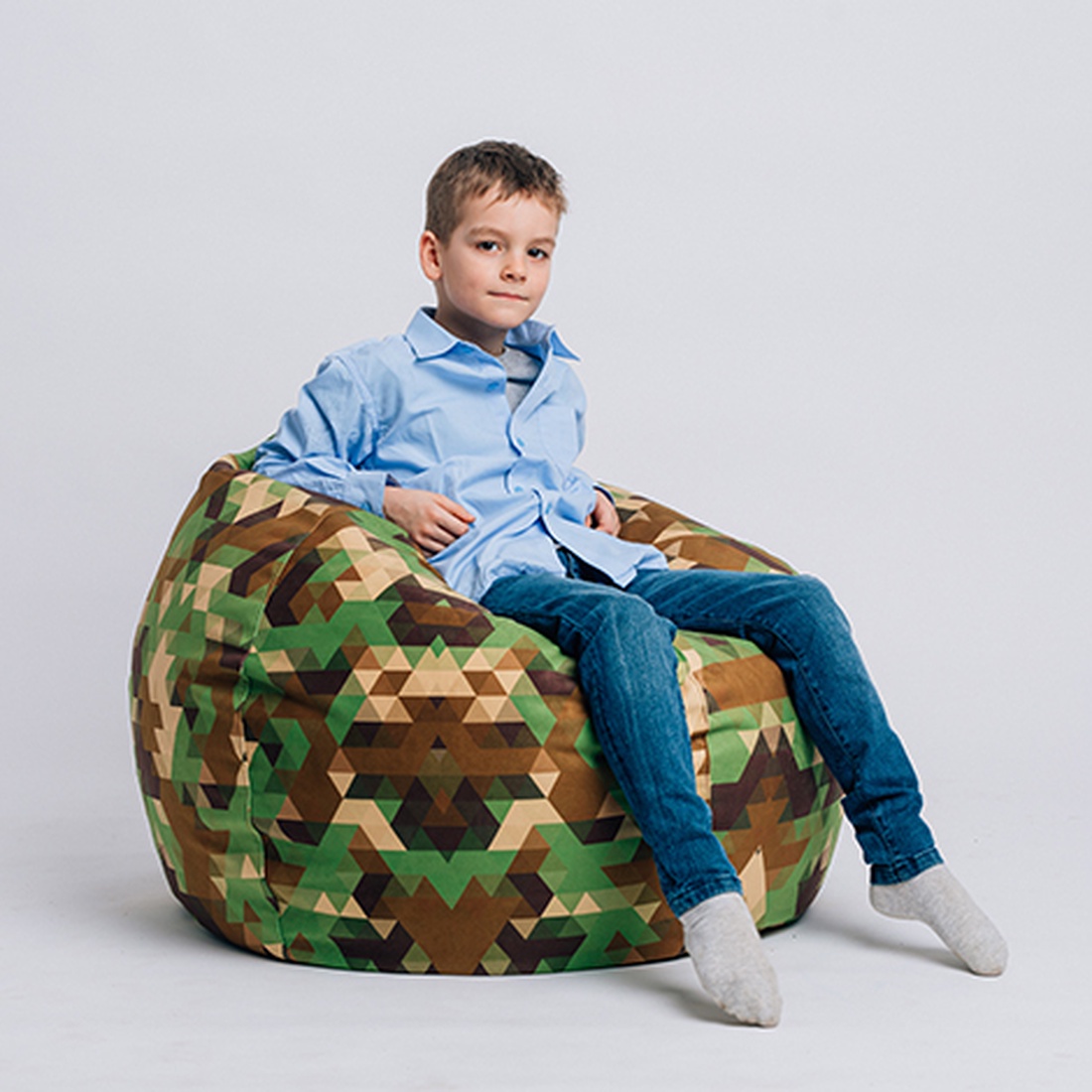 Fotoliu puf Military - accesorii locuință - mobilier artizanal - fotoliu puf bean bag - Artynos.ro