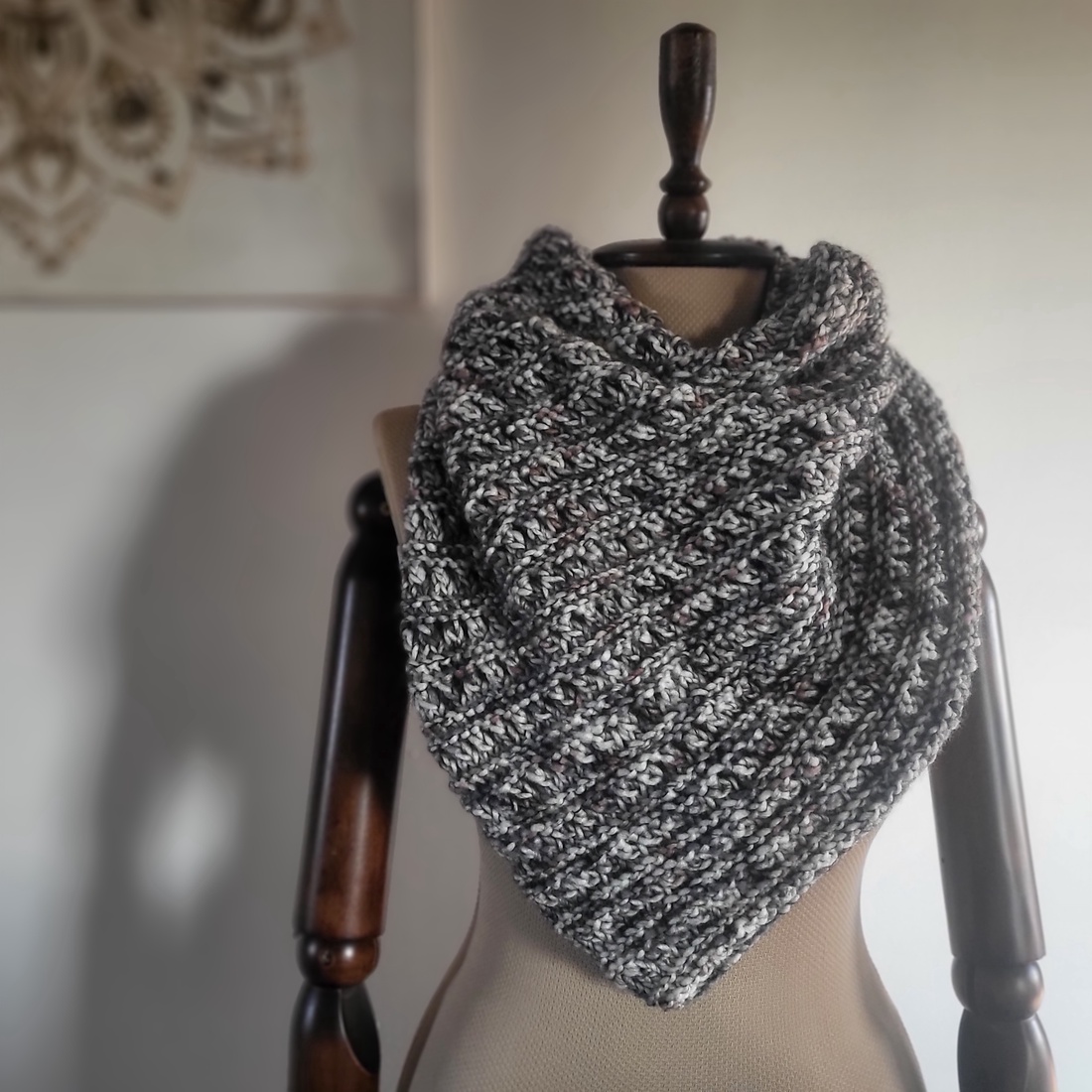 Eternity Knitted Shawl - îmbrăcăminte și modă - eșarfe, pălării, șaluri - șaluri - Artynos.ro