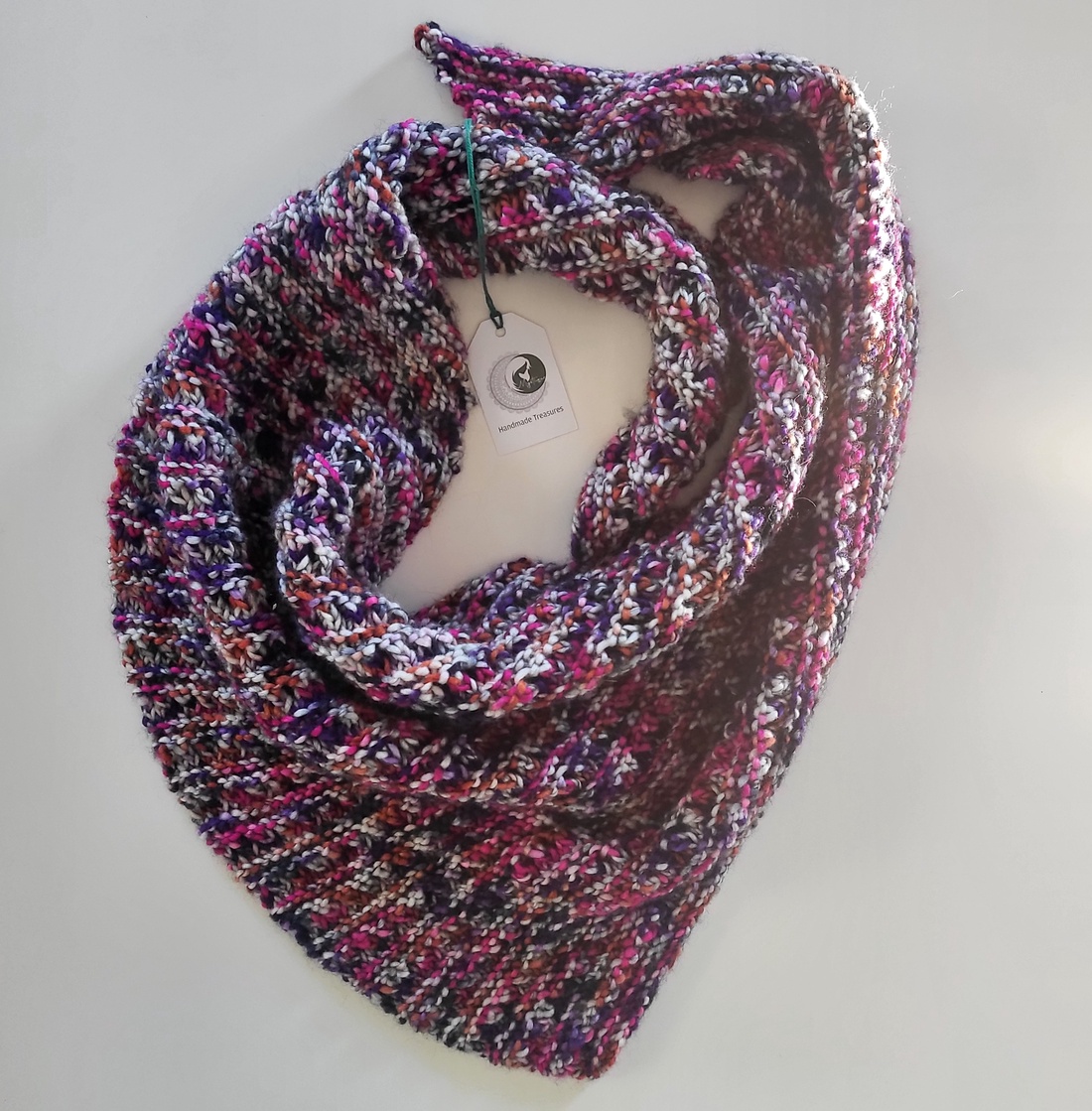 Candy Bar Knitted Shawl - îmbrăcăminte și modă - eșarfe, pălării, șaluri - șaluri - Artynos.ro