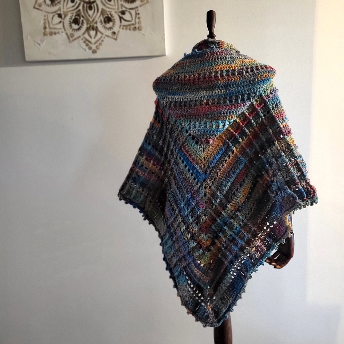 Bohemian Dream Hooded Shawl - îmbrăcăminte și modă - eșarfe, pălării, șaluri - șaluri - Artynos.ro