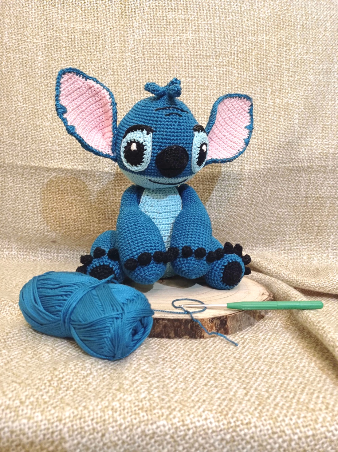 Stitch figură de croșetat - jucării și echipamente pentru copii - plușuri - personaje de basm din pluș - Artynos.ro