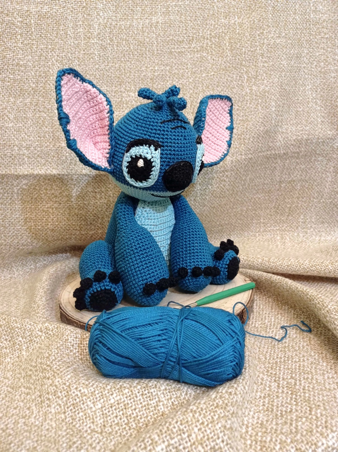 Stitch figură de croșetat - jucării și echipamente pentru copii - plușuri - personaje de basm din pluș - Artynos.ro