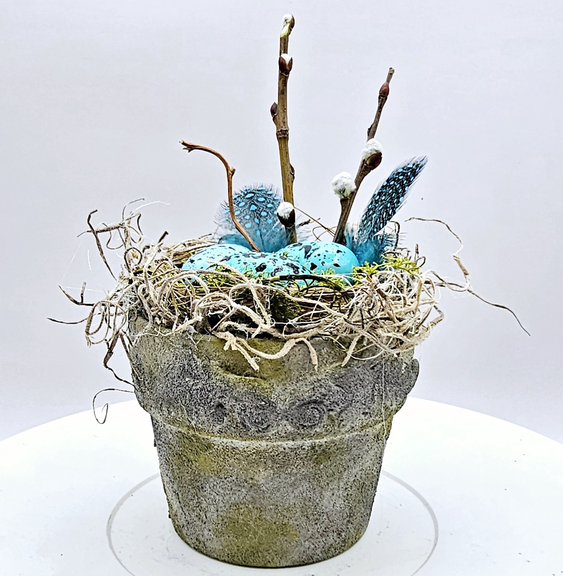 Robin's Nest - Ghiveci ornamental mini - casă & stil de viață - accesorii pentru decorat casa - decorațiuni de masă și decorațiuni pentru rafturi  - decorațiuni de masă - Artynos.ro