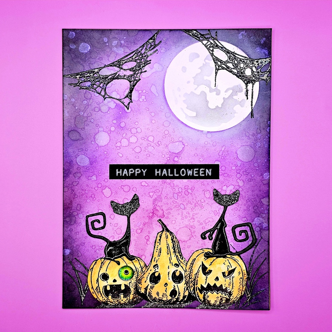 Felicitare Halloween, cu plic asortat. - casă & stil de viață - accesorii pentru decorat casa - halloween - tot ce ai nevoie pentru petrecere! - invitații de halloween - Artynos.ro