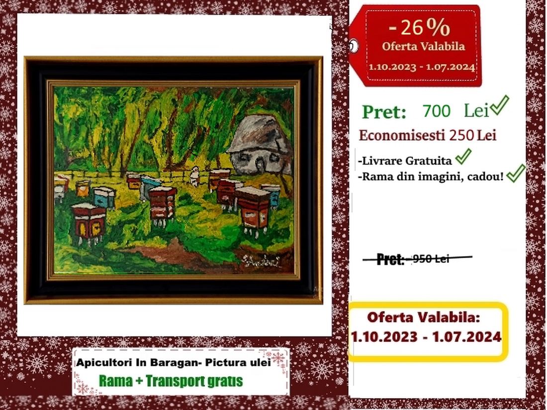 Apicultori in Baragan -Pictura cu discount 26 % - arte vizuale și accesorii  - picturi - pictură în ulei - Artynos.ro