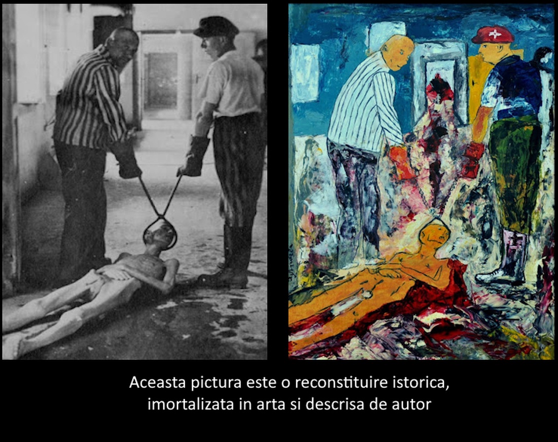 Dachau-- Pictură cu valoare Istorică unicat de S. Andrei (Noktys) - arte vizuale și accesorii  - picturi - pictură în ulei - Artynos.ro