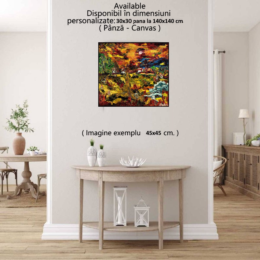 Seară de toamnă-Tablou-în ediție deschisă - arte vizuale și accesorii  - picturi - pictură în ulei - Artynos.ro