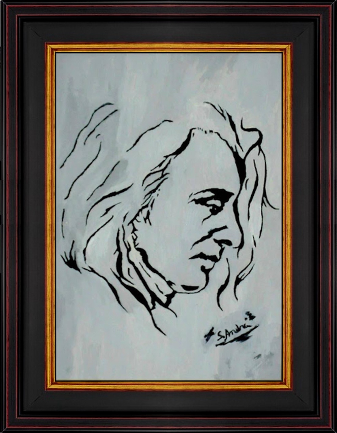 Frédéric Franois Chopin-Pictură unicat de S. Andrei (Noktys) - arte vizuale și accesorii  - picturi - pictură în ulei - Artynos.ro