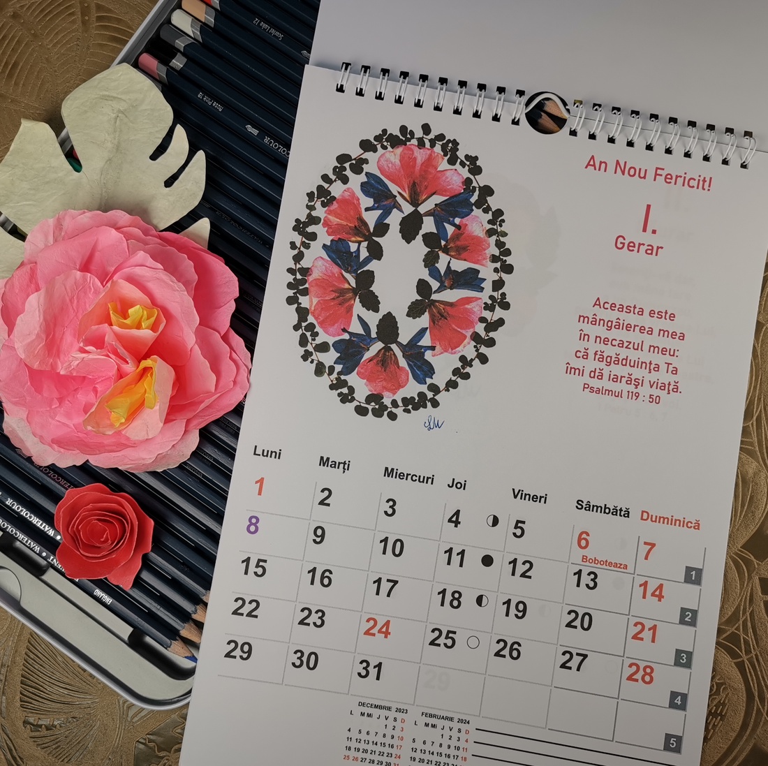 Calendar de perete 2024 cu Pilde Biblice - casă & stil de viață - accesorii pentru decorat casa - decorațiuni de pereți, decorațiuni suspendate - calendar perete - Artynos.ro