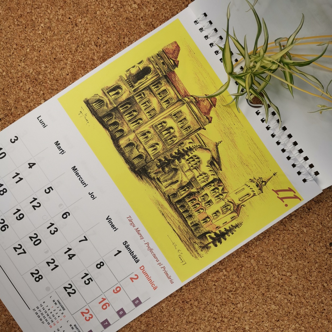 Calendar cu Grafică - Târgu Mureș - casă & stil de viață - accesorii pentru decorat casa - decorațiuni de pereți, decorațiuni suspendate - calendar perete - Artynos.ro