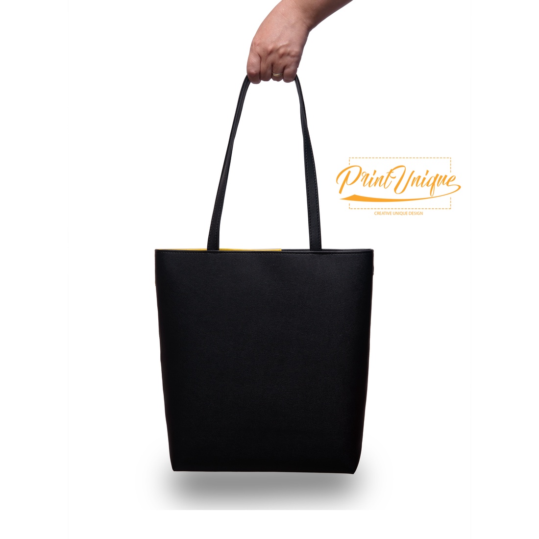 Geanta Chapeau Noire (fond cu dungi) - geantă și husă - geantă pentru cumpărături - geantă shopper, geantă tote, geantă textilă - Artynos.ro