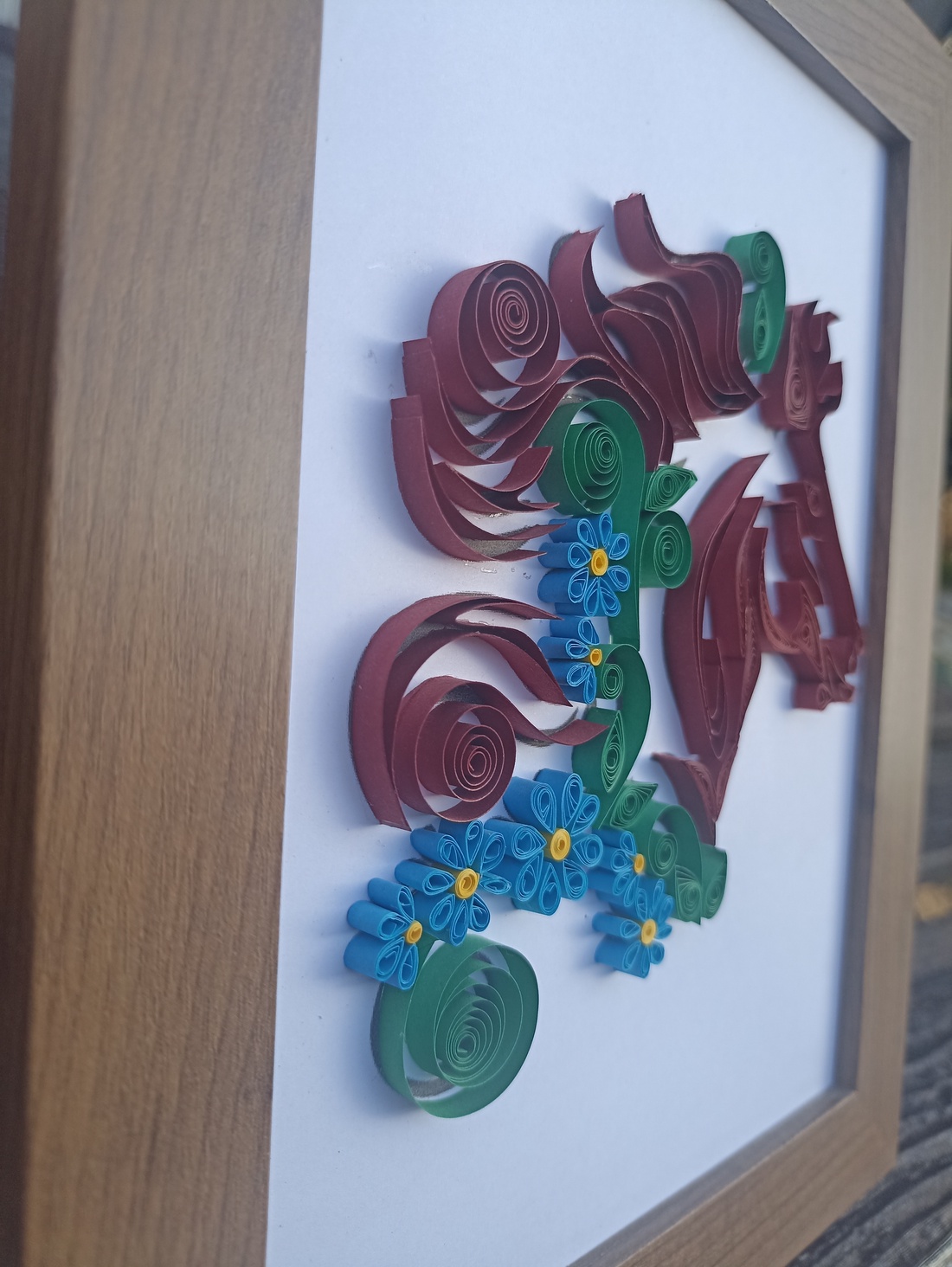 Tablou quilling - cal - casă & stil de viață - accesorii pentru decorat casa - decorațiuni de pereți, decorațiuni suspendate - decorațiuni suspendate - Artynos.ro