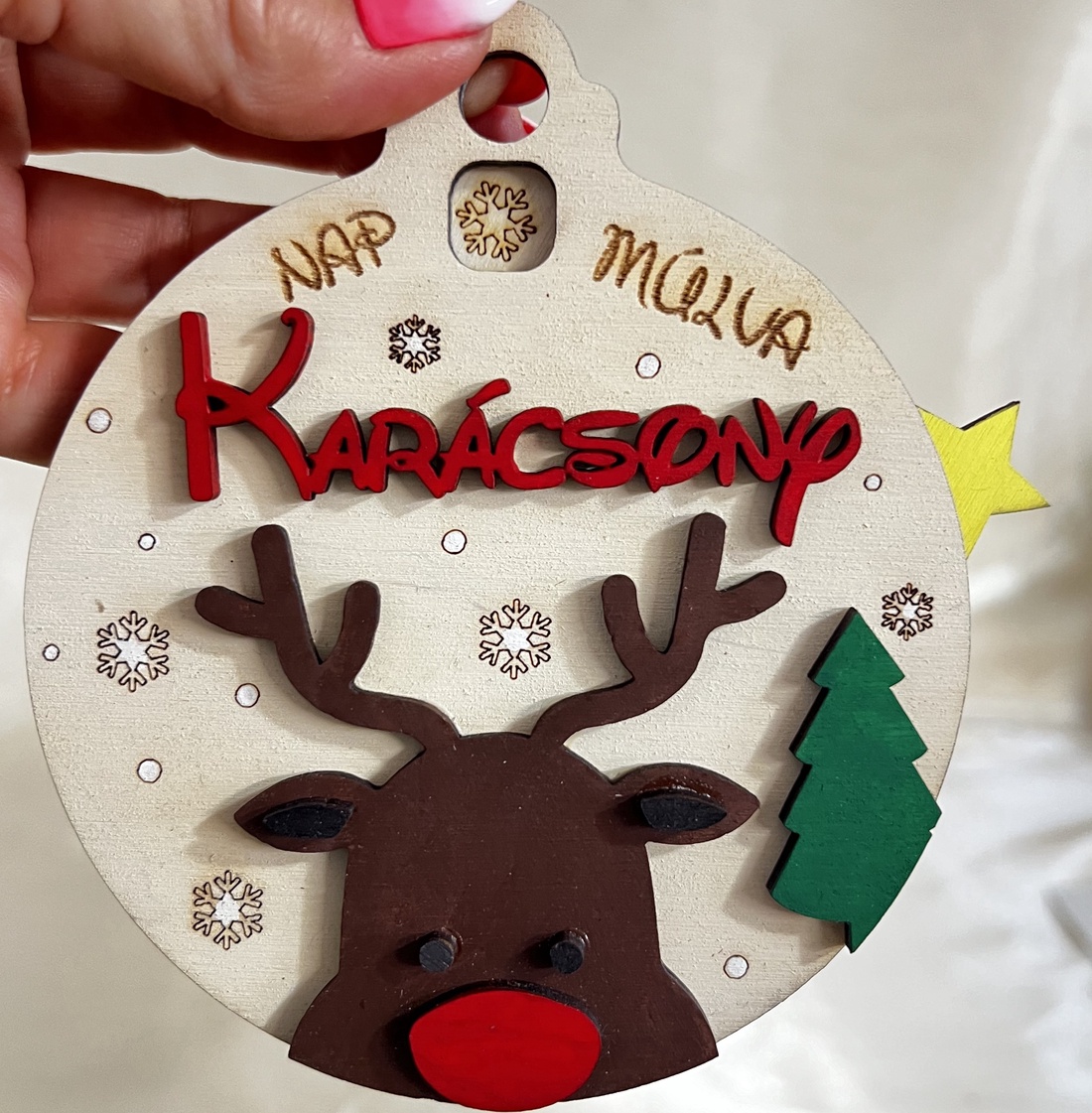 Decorat pentru brad de Crăciun - accesorii de crăciun - decorațiuni de advent - calendar de advent - Artynos.ro