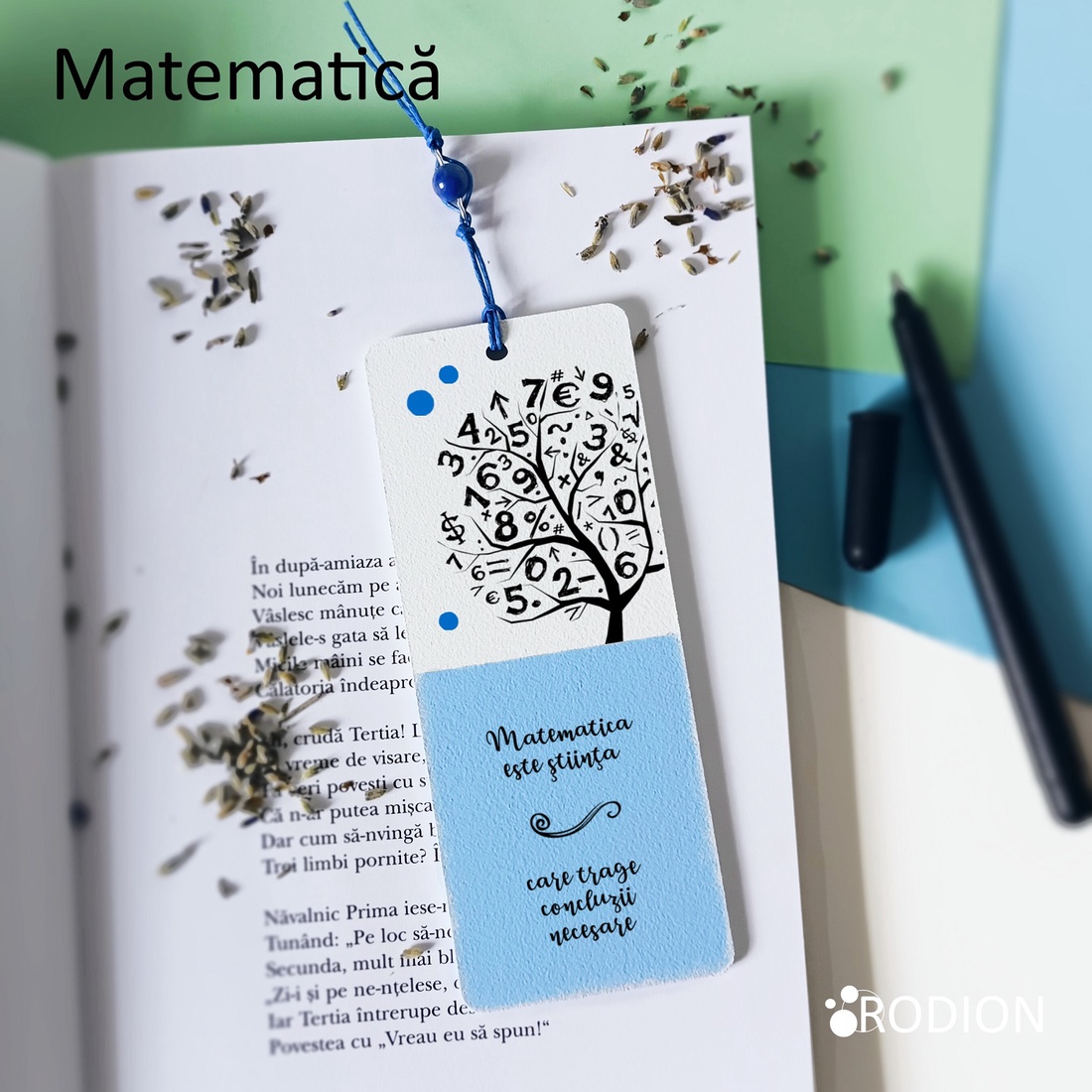 Semn de carte MATEMATICA cadru didactic personalizat cu mesaj lucrat manual - cărți și creații cu tematică muzicală, cadouri - semn de carte - Artynos.ro