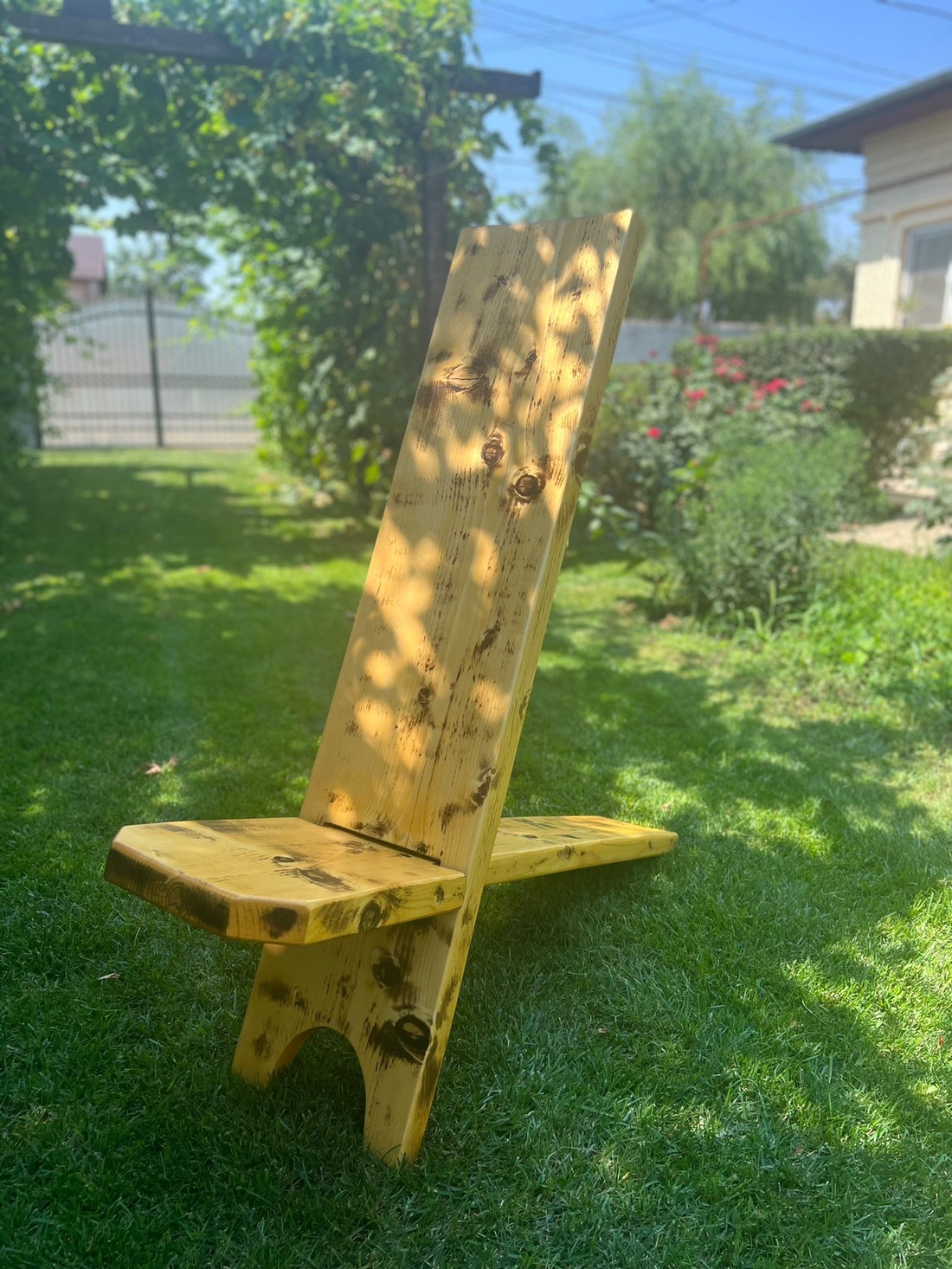 Scaun viking pentru grădină - casă & stil de viață - mobilier artizanal - scaune, taburete, fotolii - Artynos.ro