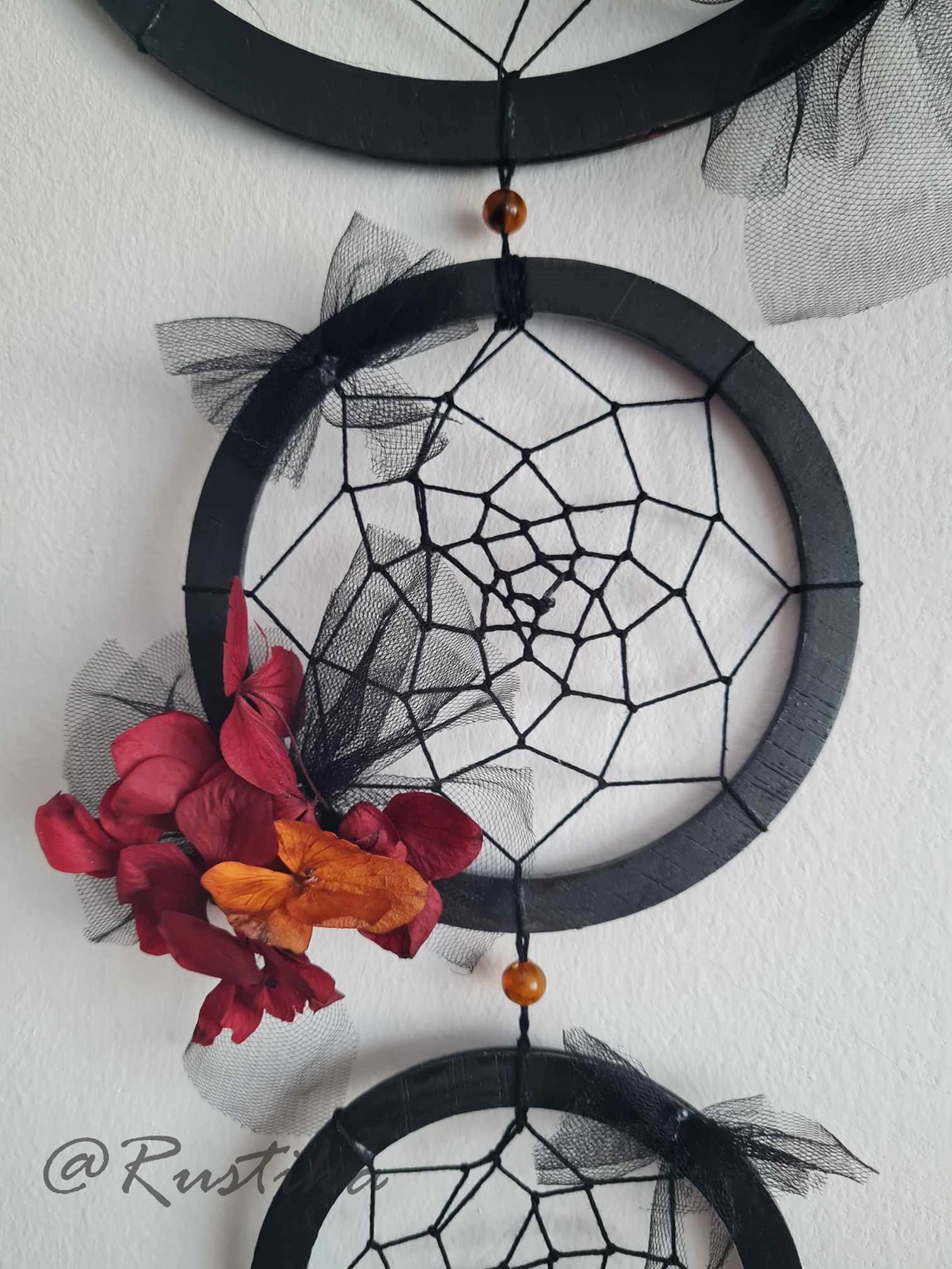 Decor de perete culori toamnă, Decor gotic-romantic, Dream catcher - casă & stil de viață - accesorii pentru decorat casa - decorațiuni de pereți, decorațiuni suspendate - capcană de vise - Artynos.ro