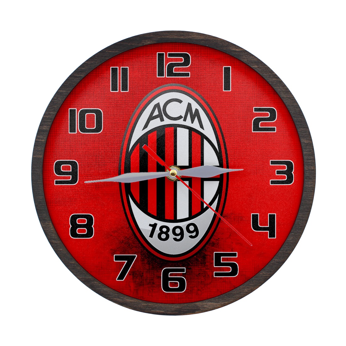 Ceas decorativ - AC Milan - casă & stil de viață - accesorii pentru decorat casa - decorațiuni de pereți, decorațiuni suspendate - ceasuri de perete - Artynos.ro