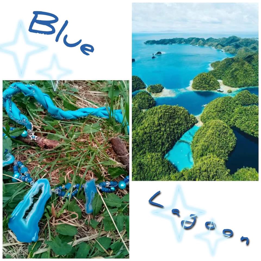 Blue Lagoon - bijuterii - coliere - coliere statement - Artynos.ro