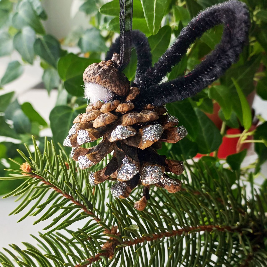 Decoratiune Handmade din Materiale Naturale - accesorii de crăciun - cadou tematic de moș crăciun, decorațiuni - cadouri de moș crăciun - Artynos.ro