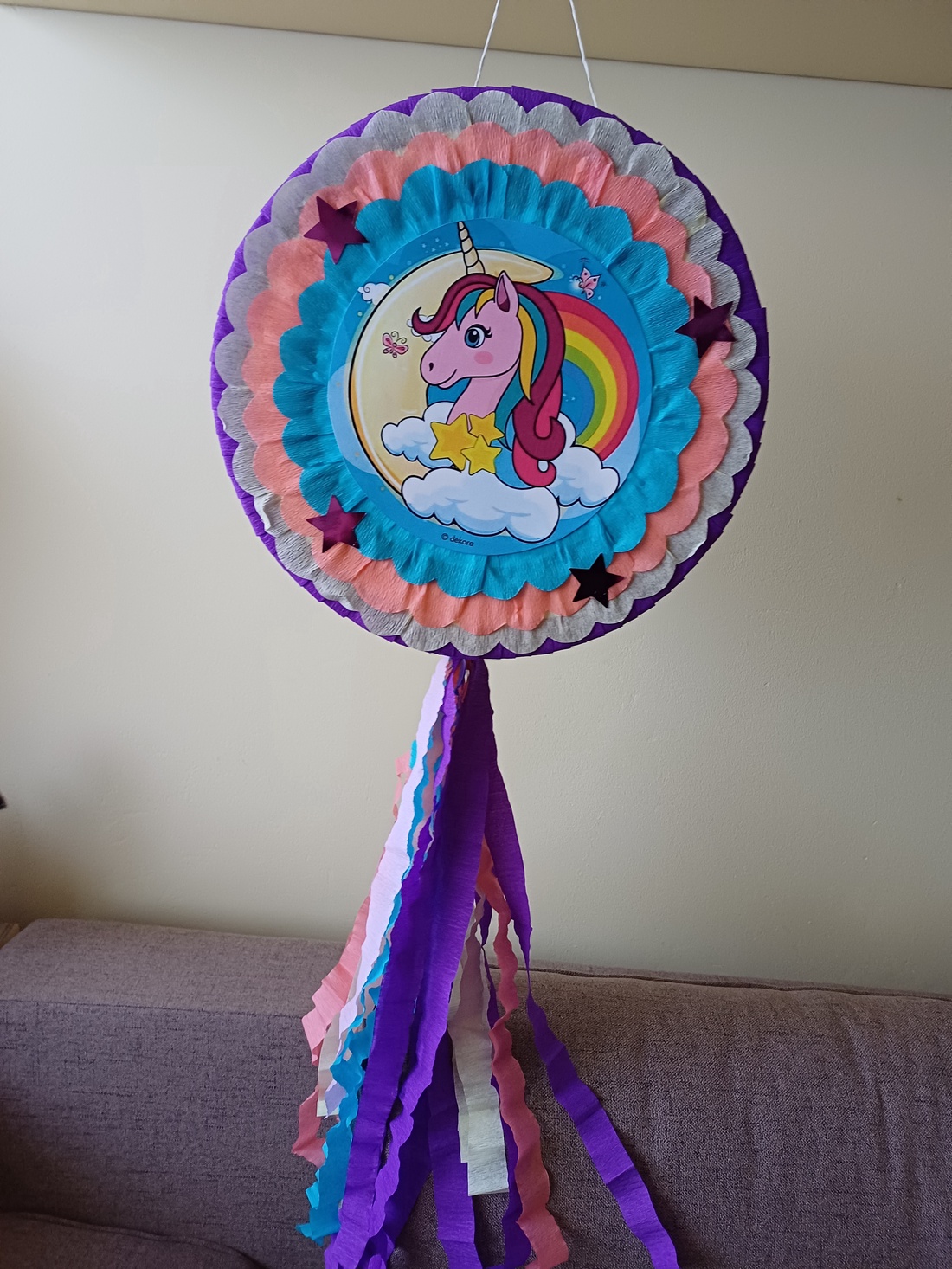 Piñata pinata Unicorn piniata - jucării și echipamente pentru copii - jocuri de mișcare - Artynos.ro