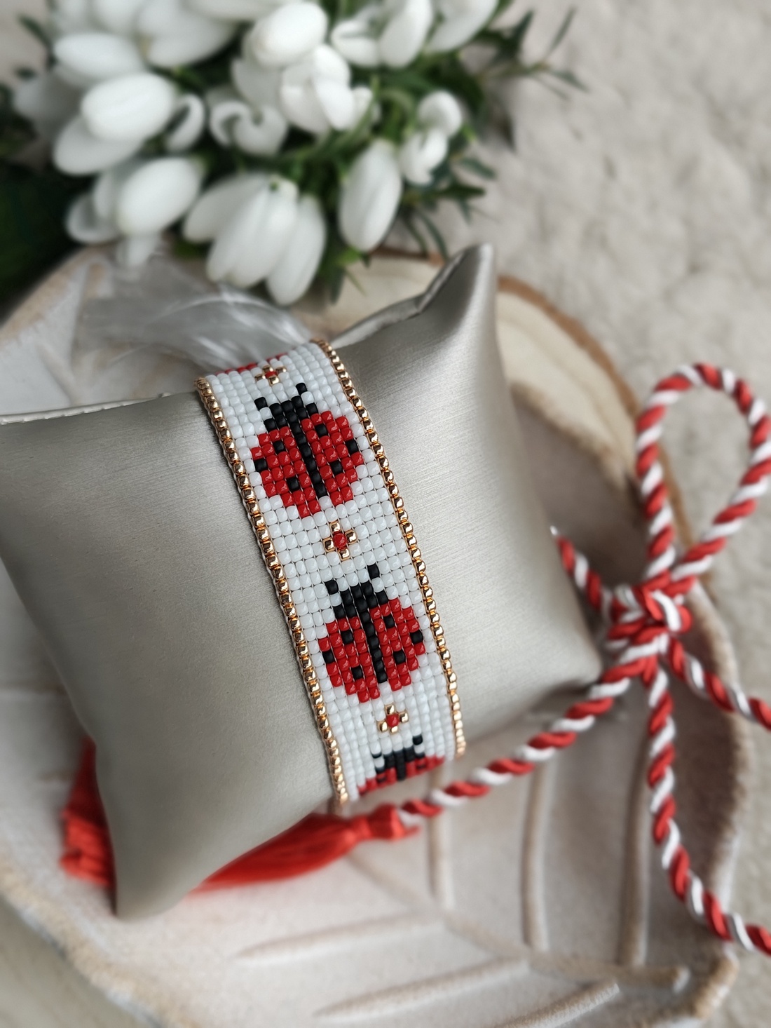 Brățară handmade  - bijuterii - brățări - brățară cu mărgele - Artynos.ro