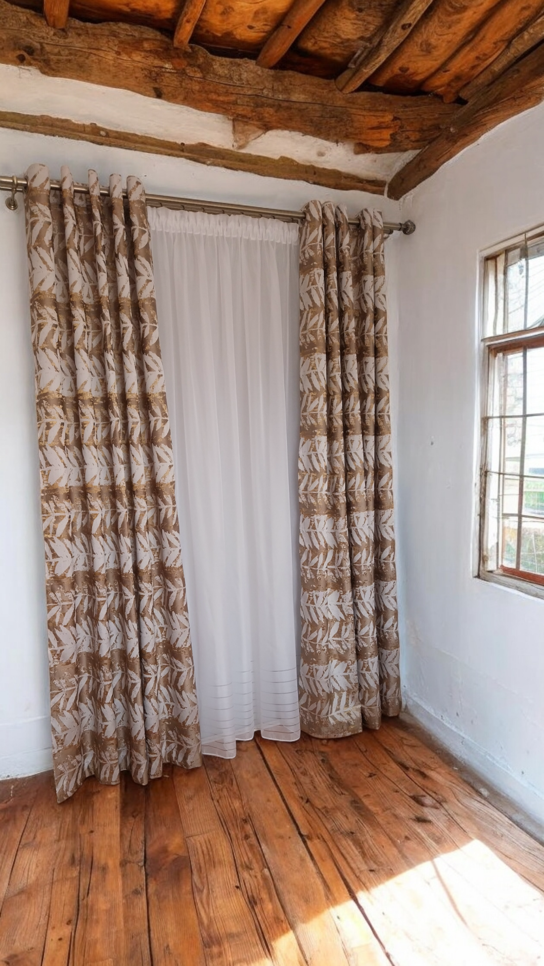 Draperii Leto,in nuante de bej si aramiu,aduc o nota de rafinament in orice interior. - casă & stil de viață - accesorii pentru decorat casa - decorațiuni de geam și decorațiuni de ușă  - ornamente de ușă  - Artynos.ro