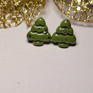 Christmas Tree studs - bijuterii - cercei - cercei și ornamente pentru urechi - Artynos.ro