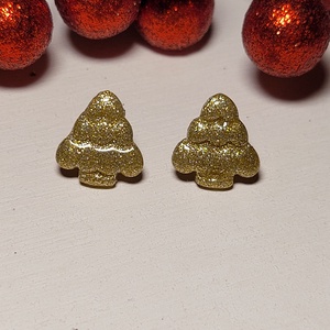 Christmas Tree studs - bijuterii - cercei - cercei și ornamente pentru urechi - Artynos.ro