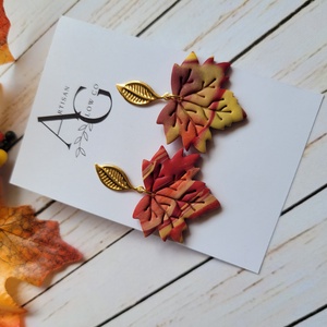 Cercei FALLing Leaves - bijuterii - cercei - cercei și ornamente pentru urechi - Artynos.ro