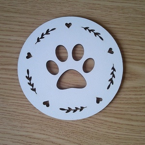 Suport pahar din MDF alb de 2.5 mm cu design picior animal - accessorii și unelte - accesorii decorative - alte accesorii - Artynos.ro