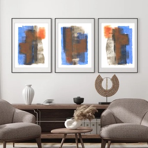 Set 3 printuri acuarela pe hartie poster acuarela print abstract decoratiune interioara design interior cadou - casă & stil de viață - accesorii pentru decorat casa - picturi murale - postere - Artynos.ro