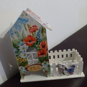 Casuta pentru ceai, Casă & Stil de viață, Accesorii pentru echipamente de bucătărie, Instrumente de depozitare pentru bucătărie, Cutie ceai, cutie cafea, Decoupage, transfer și tehnici șervețel, ARTYNOS