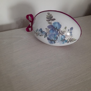 Decoratiune ou mare, cu model flori albastre - casă & stil de viață - accesorii pentru decorat casa - decorațiuni de masă și decorațiuni pentru rafturi  - decorațiuni de masă - Artynos.ro