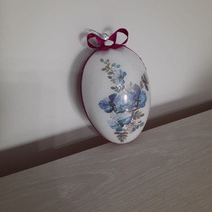 Decoratiune ou mare, cu model flori albastre - casă & stil de viață - accesorii pentru decorat casa - decorațiuni de masă și decorațiuni pentru rafturi  - decorațiuni de masă - Artynos.ro