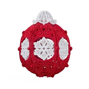 Globulet 3D, Accesorii de Crăciun, Decorațiuni de Crăciun de casă, Decorațiuni pentru pomul de Crăciun, Broderie, ARTYNOS