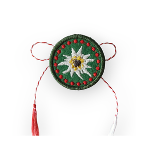 Martisor Buton Floare de colt 4, Bijuterii, Mărțișor, Broderie, ARTYNOS