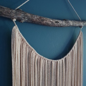 Decoratiune Perete din Driftwood si Sfoara - casă & stil de viață - accesorii pentru decorat casa - decorațiuni de pereți, decorațiuni suspendate - decorațiuni perete, macramé - Artynos.ro