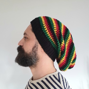 Caciula Rasta Unisex , Îmbrăcăminte și modă, Eșarfe, pălării, șaluri, Căciulă, Croșetat, ARTYNOS