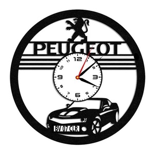 PEUGEOT-ceas de perete(personalizabil) - accesorii locuință - accesorii pentru decorat casa - decorațiuni de pereți, decorațiuni suspendate - ceasuri de perete - Artynos.ro