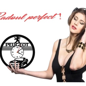 PEUGEOT-ceas de perete(personalizabil) - accesorii locuință - accesorii pentru decorat casa - decorațiuni de pereți, decorațiuni suspendate - ceasuri de perete - Artynos.ro