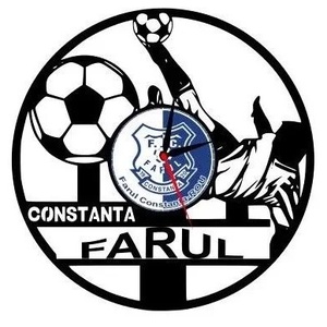 F.C. FARUL CONSTANTA ceas de perete, Accesorii locuință, Accesorii pentru decorat casa, Decorațiuni de pereți, decorațiuni suspendate, Ceasuri de perete, Sculptură, ARTYNOS