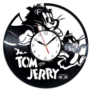 TOM si JERRY- ceas de perete - accesorii locuință - accesorii pentru decorat casa - decorațiuni de pereți, decorațiuni suspendate - ceasuri de perete - Artynos.ro