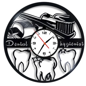 DENTIST - ceas de perete (personalizabil), Accesorii locuință, Accesorii pentru decorat casa, Decorațiuni de pereți, decorațiuni suspendate, Ceasuri de perete, , ARTYNOS