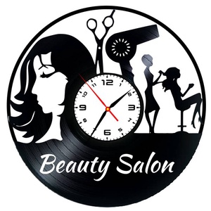 BEAUTY SALON-ceas de perete (personalizabil), Accesorii locuință, Accesorii pentru decorat casa, Decorațiuni de pereți, decorațiuni suspendate, Ceasuri de perete, , ARTYNOS