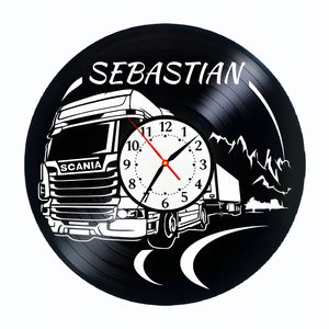 SCANIA-ceas de perete (personalizabil), Accesorii locuință, Accesorii pentru decorat casa, Decorațiuni de pereți, decorațiuni suspendate, Ceasuri de perete, , ARTYNOS