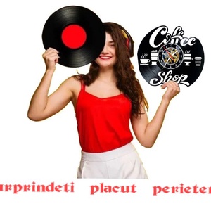 CAFENEA-ceas de perete  - accesorii locuință - accesorii pentru decorat casa - decorațiuni de pereți, decorațiuni suspendate - ceasuri de perete - Artynos.ro