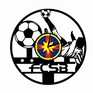 F.C.S.B.- BUCURESTI ceas de perete - accesorii locuință - accesorii pentru decorat casa - decorațiuni de pereți, decorațiuni suspendate - ceasuri de perete - Artynos.ro