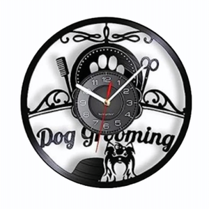 DOG GROMING-ceas de perete, Accesorii locuință, Accesorii pentru decorat casa, Decorațiuni de pereți, decorațiuni suspendate, Ceasuri de perete, , ARTYNOS